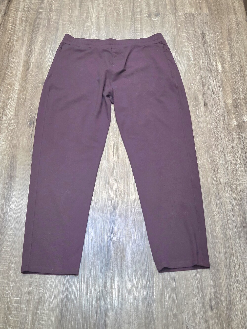 Public Rec All Day Every Day Drawstring Jogger Pants Mens 40x32 Burgundy Plum.